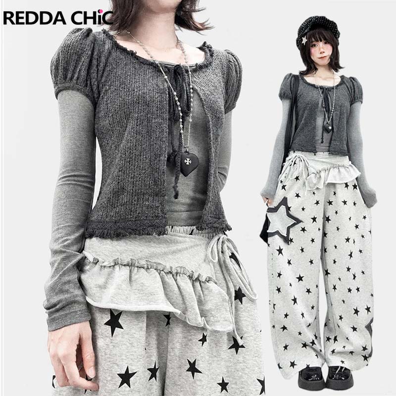 T-Shirts - Conjunto de duas peças com cardigan
