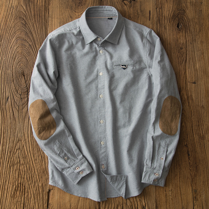 Oxford Cotton Casual Shirt Business - Oxford retro camisa japonesa negócios casual