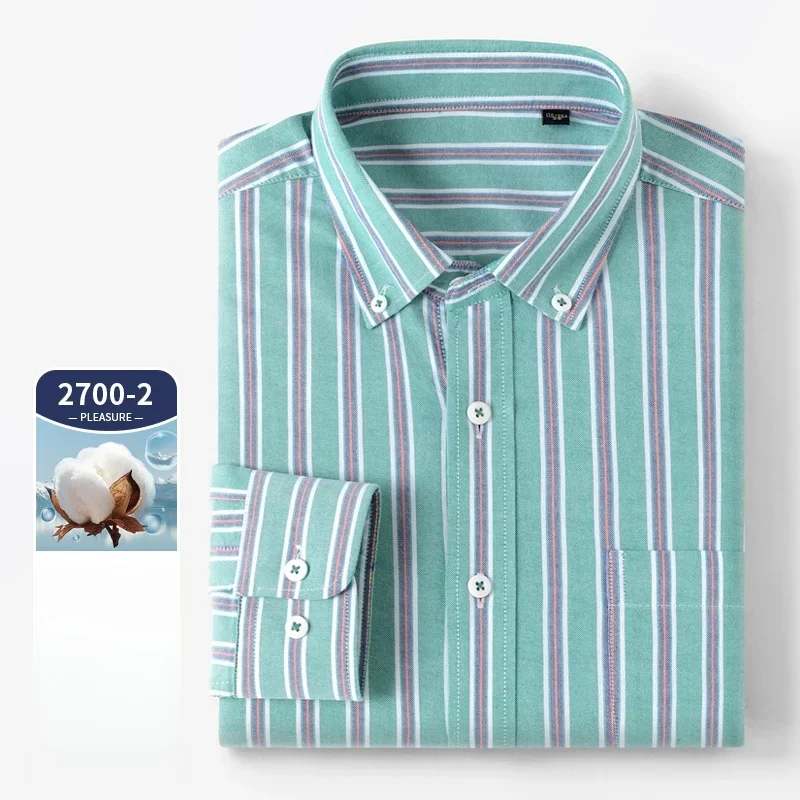 Camisa de manga longa de alta  - Oxford Cotton Casual Shirt Business avaliação e preço