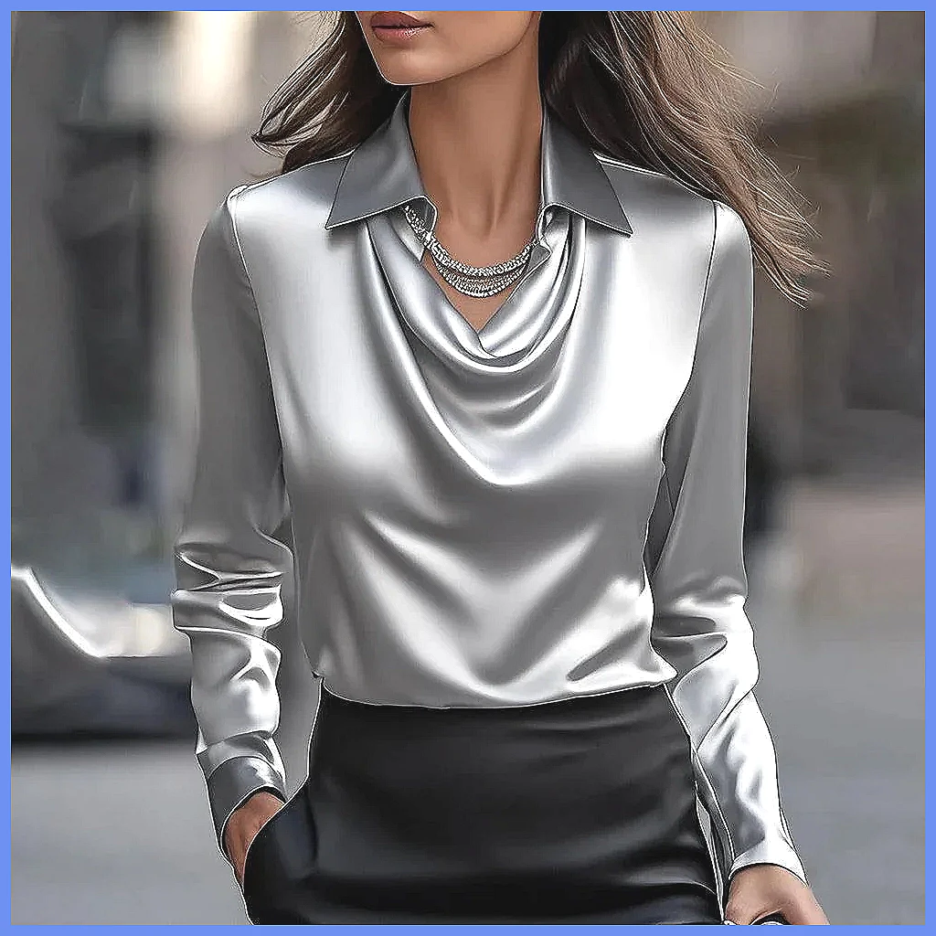 Blusa Vintage de Cetim para Mu - Shirts avaliação e preço