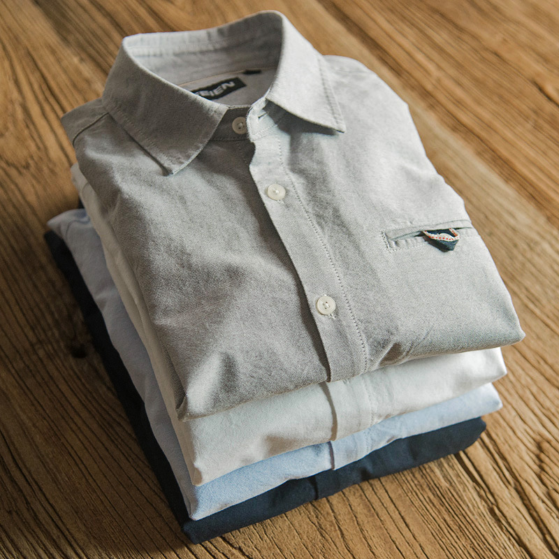 Oxford retro camisa japonesa n - Oxford Cotton Casual Shirt Business avaliação e preço