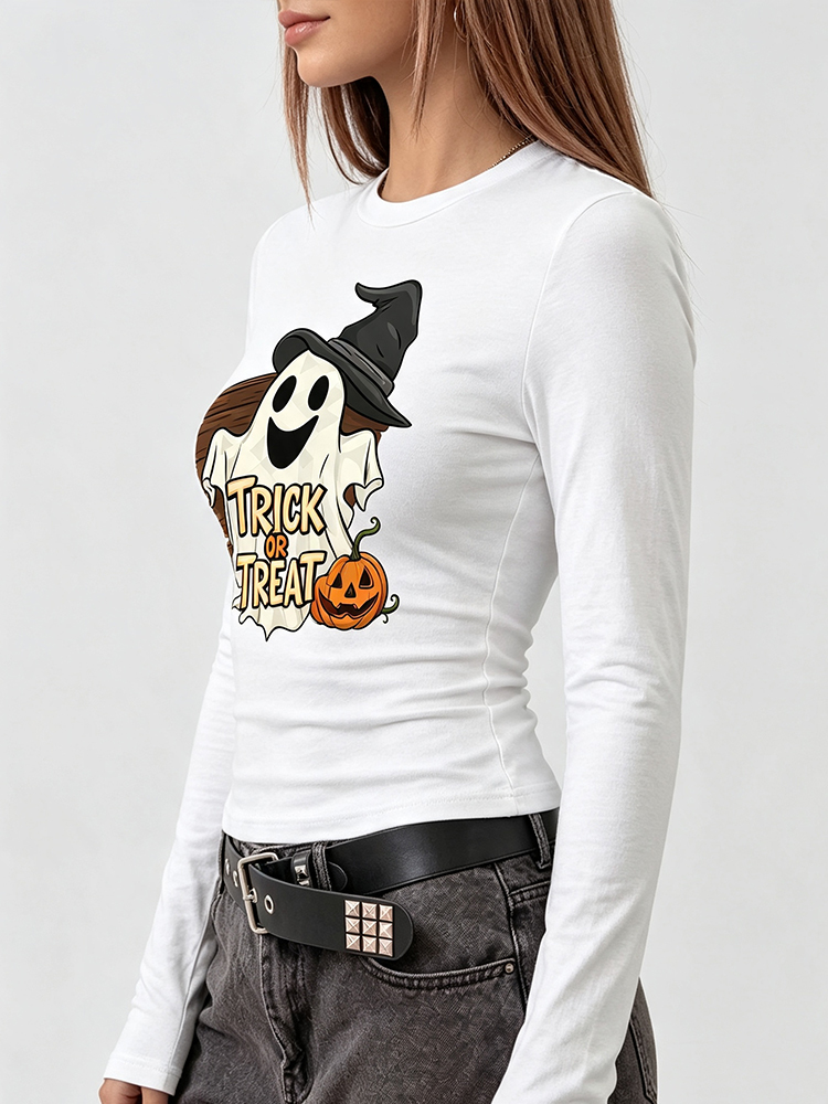 Camiseta Feminina de Manga Lon - T-Shirts avaliação e preço