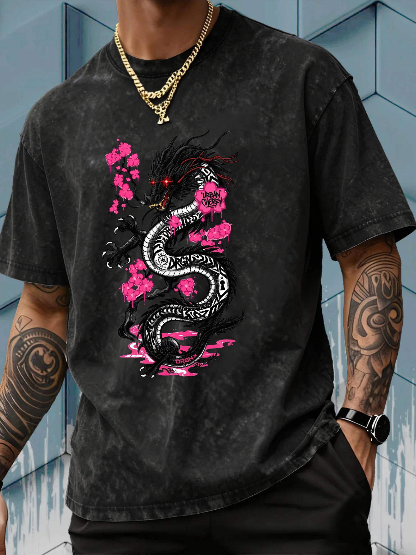 Camiseta Masculina Vintage com - Acid Wash Vintage Graphic T Shirt avaliação e preço